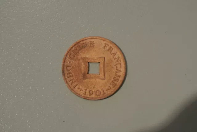 INDOCHINE SAPEQUE 1901 A   beautifil coin