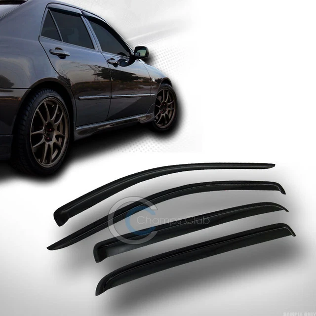 Sun/Rain Guards Smoke Shade Deflectors Window Visors Fits 06-09 Dodge Ram Mega