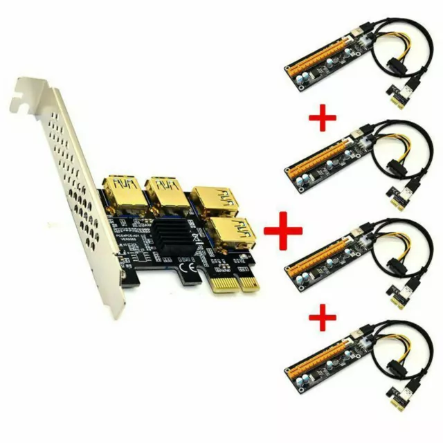 Express 1 slot PCI-E 1X à 4 slots 16X carte de montage multiplicateur PCIE