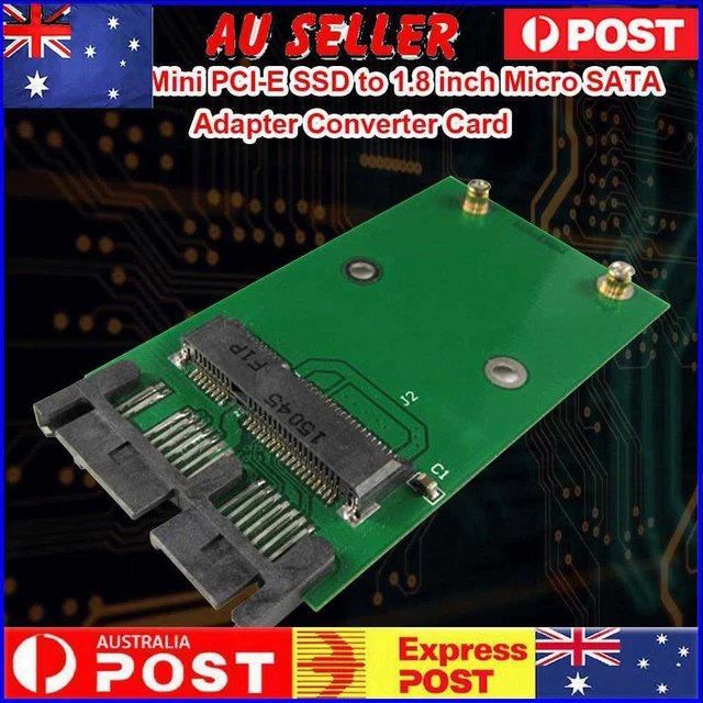 MSATA Mini PCI-E SSD to 1.8 inch Micro SATA Interface Adapter Converter Card