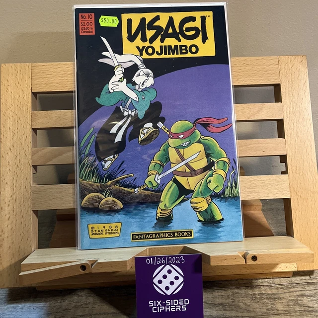 Usagi YoJimbo #10 TMNT app, 1st app Jei-san, Stan Sakai, (Fantagraphics 1988)