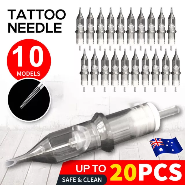 10/20 Pcs Disposable Tattoo Needle Cartridges Sterilized Round Liners Shaders