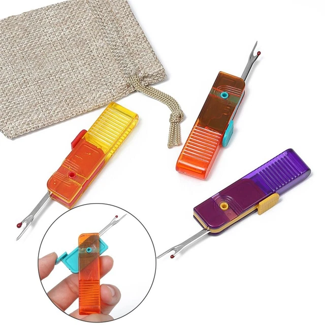 TOOLS COLLAPSIBLE THREAD Cutter Cross Seam Ripper Stitch Remover Thread ...