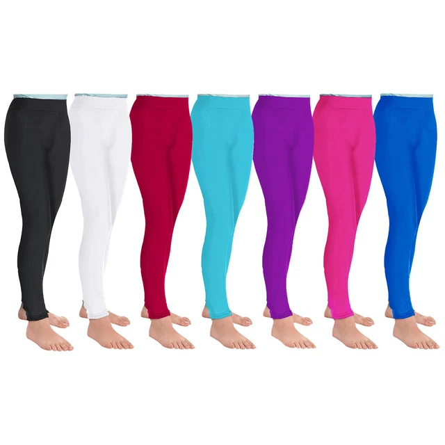 Bambini Ragazze Ginnastica Balletto Danza Leggings Atletici Pantaloni Yoga Pattinaggio