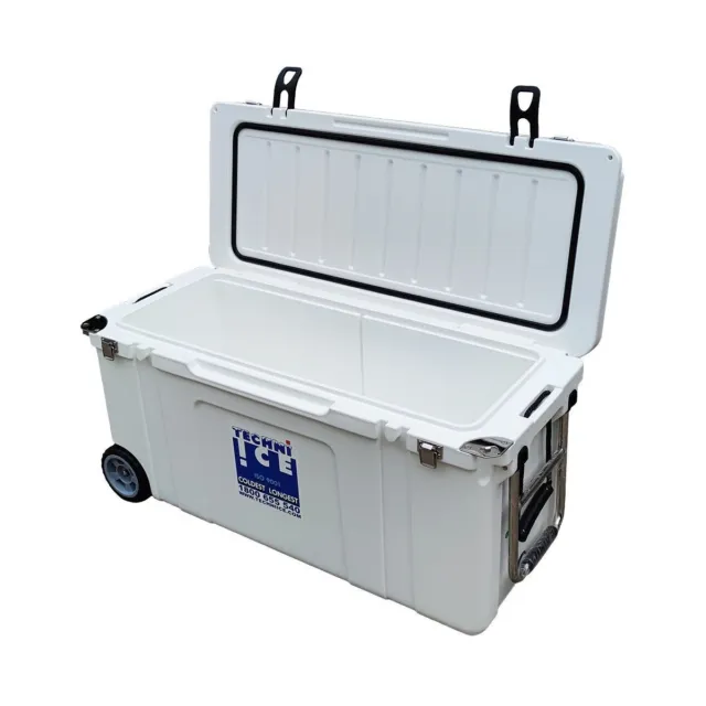 Techni Ice Signature Hardcore Series Premium Ice Box 120L White with Wheels