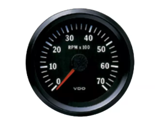 VDO Electronic 12V 80mm Tachometer 0-7000rpm 333 015 032