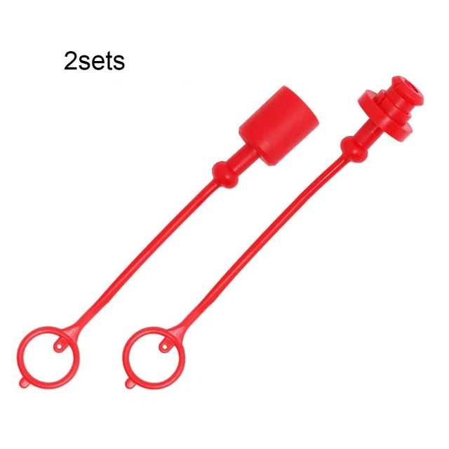 Hydraulic Dust Cap Dust Cap PVC Quick Connect Quick Connect Coupler Red