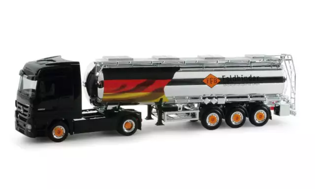 Herpa 299091 Spur H0 1/87 Mercedes Benz Actros LH MP3 Tank SZ "Feldbinder"