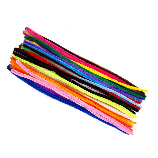 200 Pcs Farbspitzen Polyester Pfeifenreiniger Zum Valentinstag Colorful