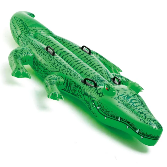 Intex Floating Inflatable Giant Gator Crocodile Swimming Pool Fun Float #58562 2