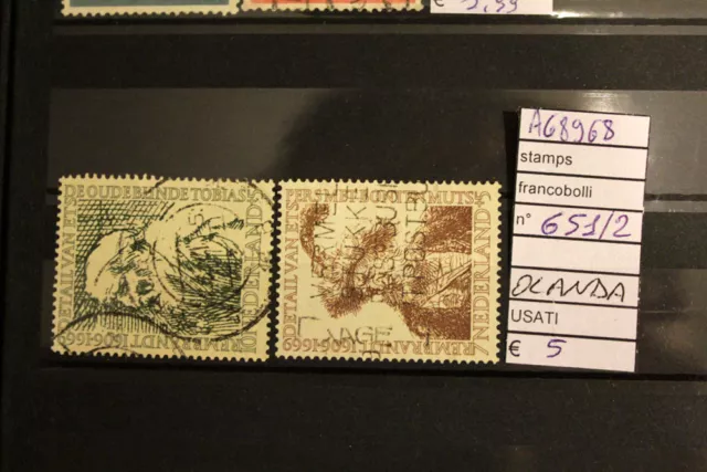 Stamps Francobolli Olanda Usati N. 651/652  (A68968)