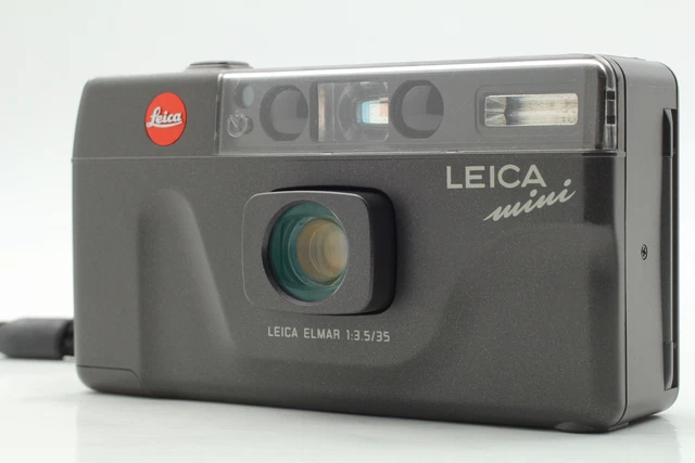 [MINT w/ Strap] Leica Mini Elmar Black Point & Shoot 35mm Film Camera From JAPAN