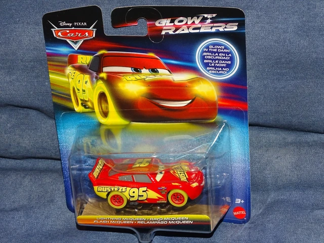 RARE DISNEY PIXAR Cars 3 Lightning Mcqueen Serie Glow Racers Blister ...