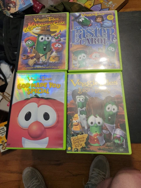 veggietales-dvd-lot-4-christian-lessons-bible-minnesota-cuke-lord-of