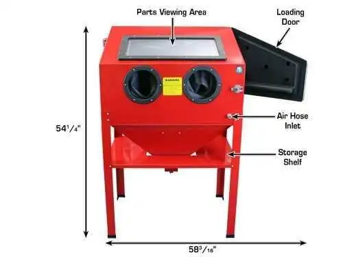 Vertical Abrasive Sand Blasting Cabinet