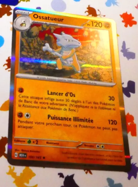 Pokemon 151 Card Rare Holo Card Fr Bossator Holo RARE 105/165 MEW FR Mint
