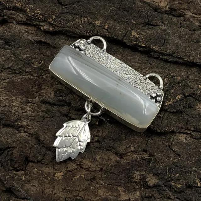 Natural Crazy Lace Agate Gemstone Pendant 925 Sterling Silver Jewelry For Women