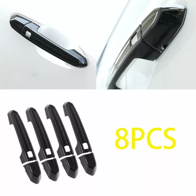 Fit For 2013-2020 Cadillac ATS ABS Black Outside Door Handle Cover Trim 8PCS