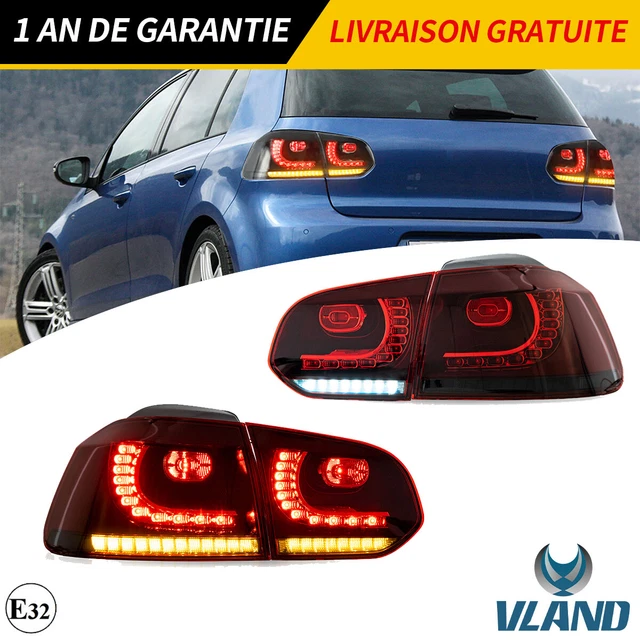 VLAND LED FEUX arrière Pour 200813 VW Golf 6 MK6 VI GTI GTD R TSI