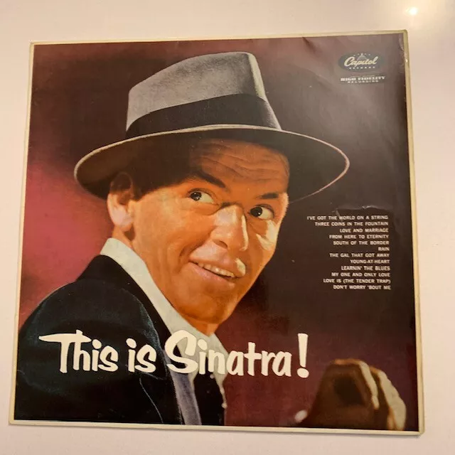 Frank Sinatra This Is Sinatra 12" Vinyl Record Lp Capitol Lct 6123