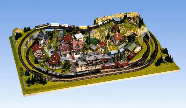 NOCH Fertiggelände Rosenheim H0/TT - Modellbahn Landschaft 160x100cm