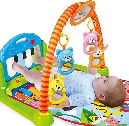 3-in-1-Spielmatte für Babys, Krabbeldecke, Spielmöglichkeiten, Spieldecke, Musik