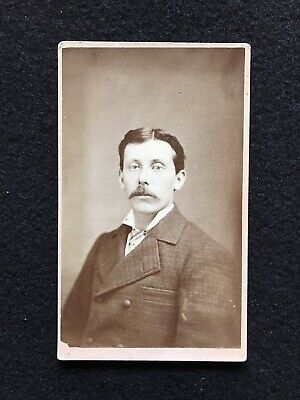 Antique Renovo Pennsylvania Handsome Man Civil War Era CDV Photo Card