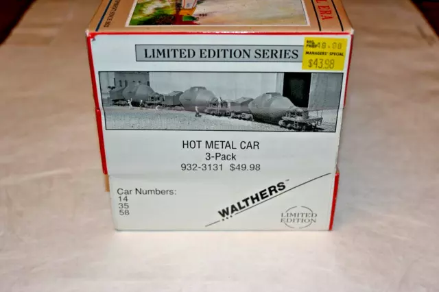 Walthers Limited Edition Series Hot Metal Car 3-Pack 932-3131 Cars 14, 35, 58