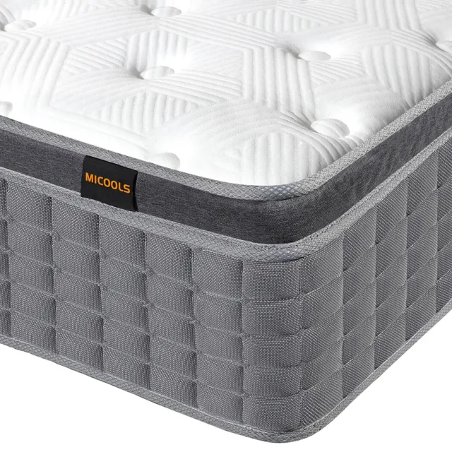 12"/14" Twin Full Queen King Size Mattress Hybrid Foam Pocket Coils Bed In a Box