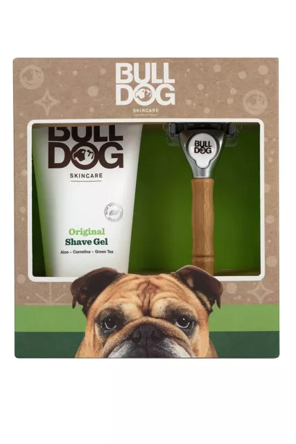 Bulldog Soin de Peau pour Hommes Gel à Raser Original 175ml Bambou Razer Avec 1