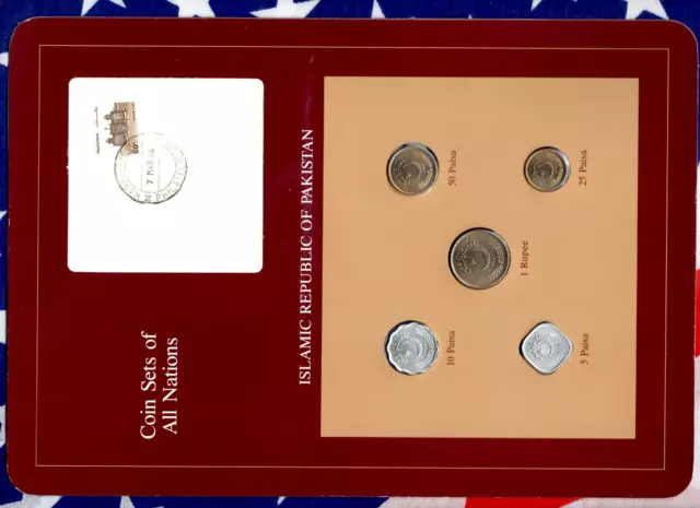 Coin Sets of All Nations Pakistan  1985 - 1986 UNC 5 Paisa 1985