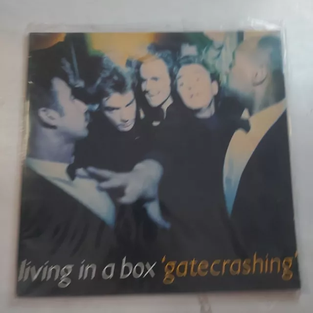 LIVING IN A BOX VINYL 12" Album LP GATE CRASHING - Chrysalis CDL 1676 1989 EX