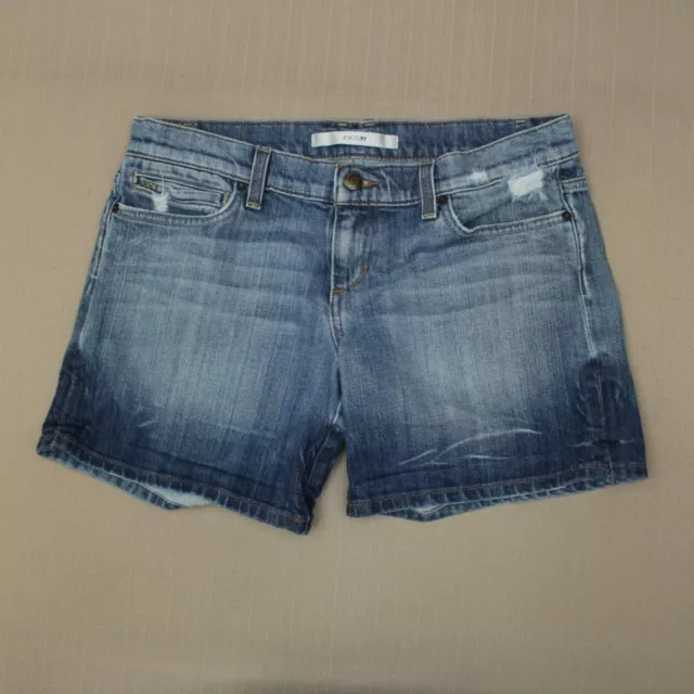 Joe's Jeans Shorts Women's Size 28 Low Rise Kursten Medium Wash Distressed Denim