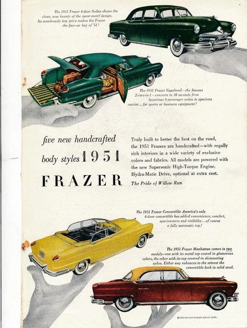 Magazine Ad - 1951 - Frazier