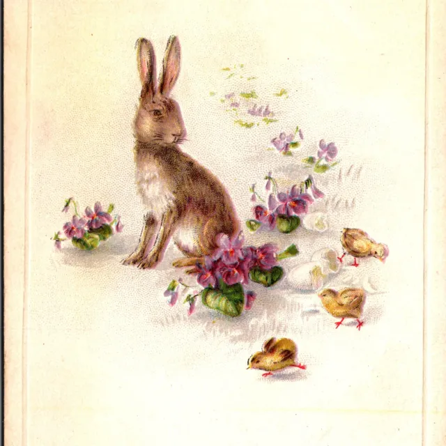 Brer Rabbit Calling Chicks Far and Wide To Chic's Easter Tide Embossed Postcard
