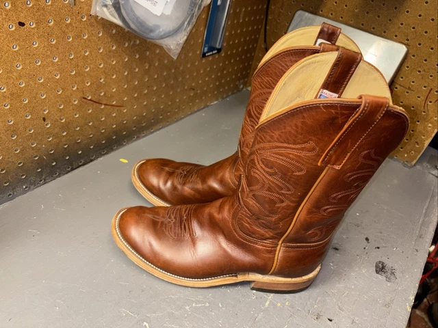 Rust Pictrues ANDERSON BEAN RUST Brown Round Toe Western Cowboy Boots US Sz 11 EE £ ...
