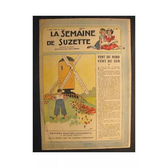 La semaine de Suzette 39e année n°23 (1948) Vent du nord vent du sud