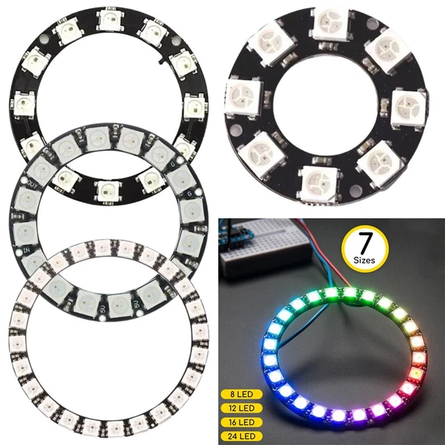 Bague LED 5V RVB captivante pour Arduino attirer l'attention avec des lumières