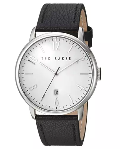 Ted Baker London TE10030650 "Daniel" Black Leather Strap Men's Classic Watch