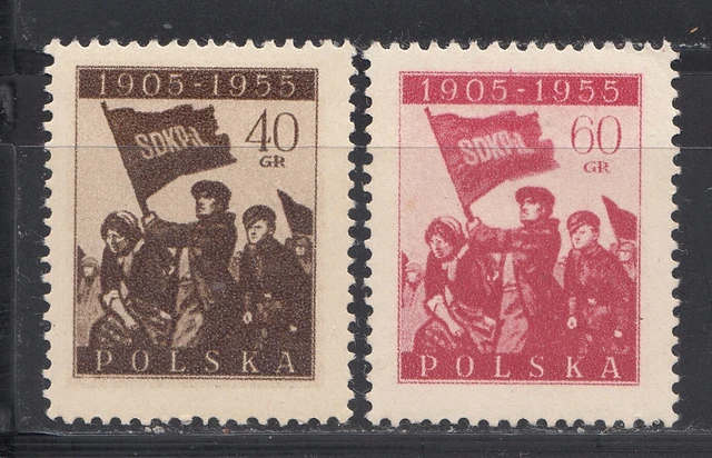 4 ) POLEN 1954 "  " Mi.Nr: 946 - 47 * . (0575)