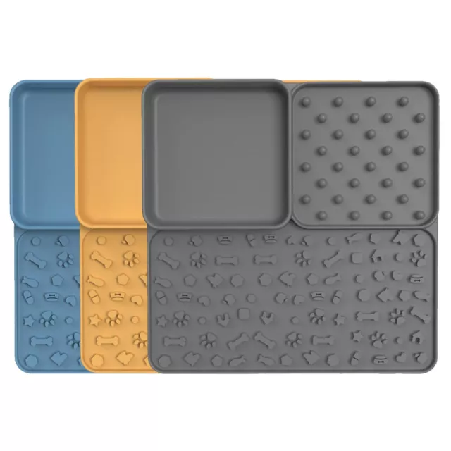 Silicone Lick Pad Slower Feeder Pad Cats Dog Licky Mat Fedding Pads For Pet