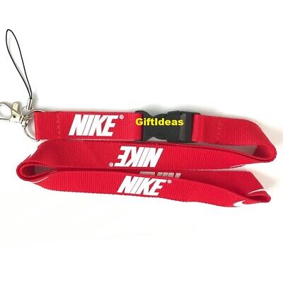 Nike Lanyard Detachable Keychain iPod Camera Strap Badge ID Red