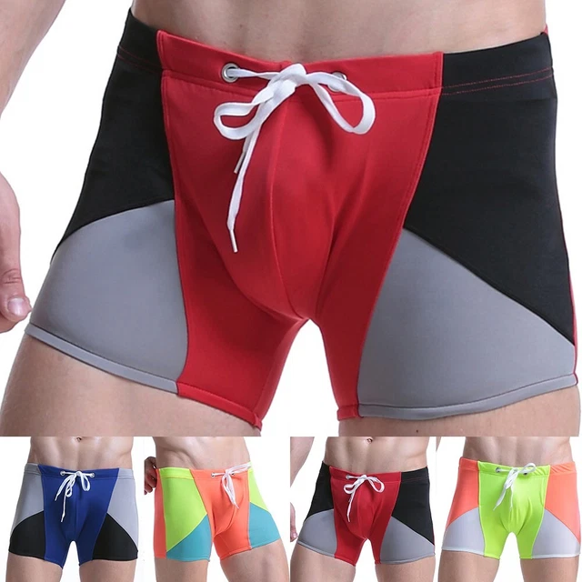 Pantaloncini Moda Uomo Costumi da Nuoto Boxer Slip Traspiranti Corsa