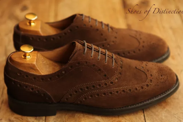 BARKER BROWN SUEDE Oxford Brogue Shoes Men's UK 9 F US 10 EU 43 $118.12 ...