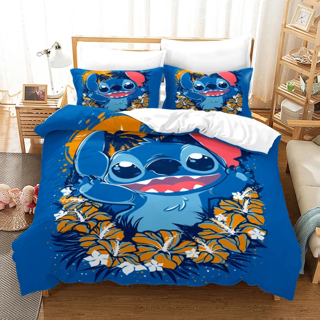 Cute Stitch Duvet Cover Pillowcase Stitch Bedding Set quilt blanket anime gift