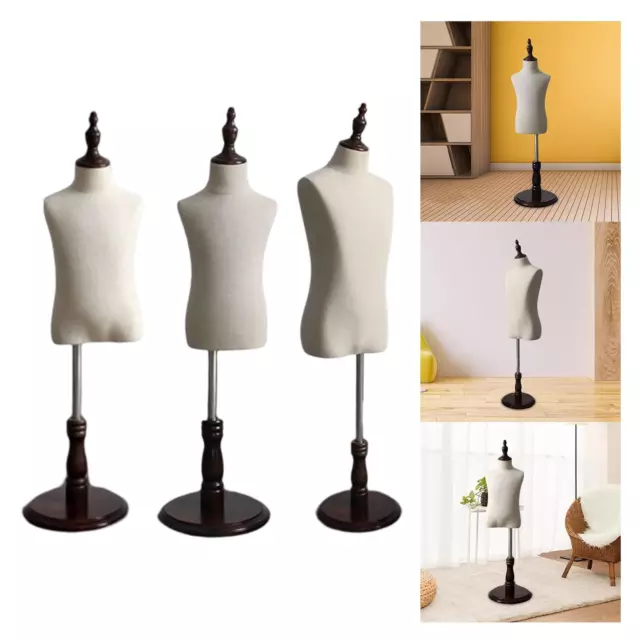 Unisex Mannequin Stand Torso Body with Stable Base for Tailor Dressmakers