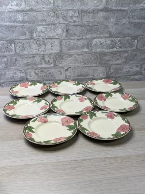 8 Franciscan Desert Rose Bread Plates 6 3/8”