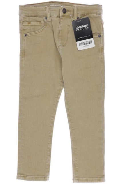 ZARA Jeans Jungen Hose Denim Gr. EU 98 Elasthan Baumwolle beige #kn99psl