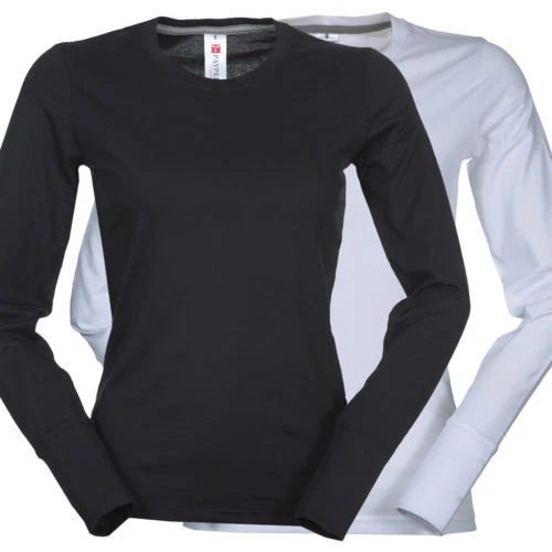 Payper PINETA LADY T-Shirt Maglia Sfiancata a Manica Lunga da Donna in Cotone