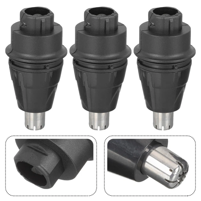 3 Pcs Ersatzkopf Für Nasenhaare Stahl Nasenhaarschneider Teile Black
